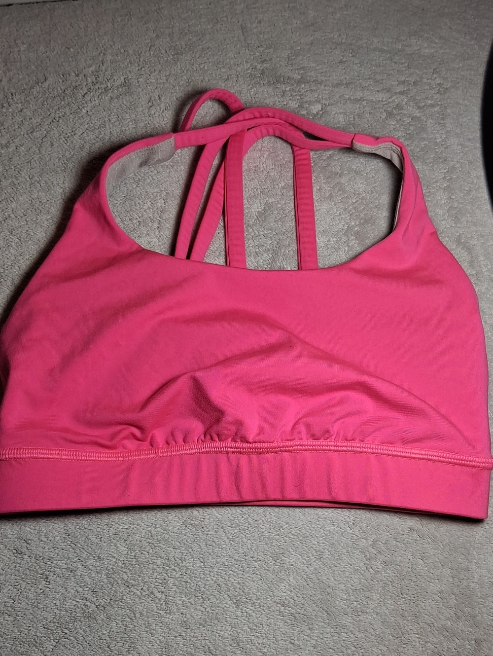 lululemon athletica Hot Pink Strappy Sports Bra